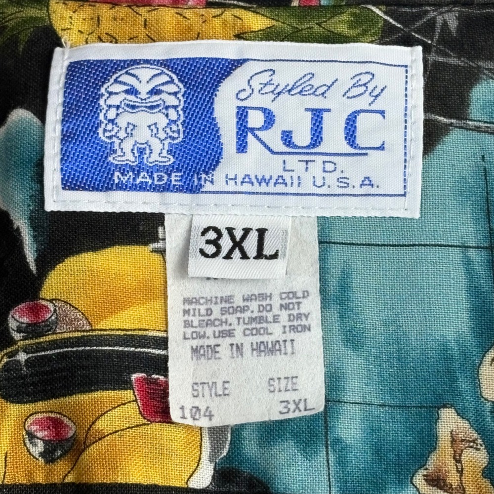 RJC LTD Hawaii Hawaiian Shirt Mens 3XL‎ Surfboard Car Vacation Aloha - Picture 5 of 6